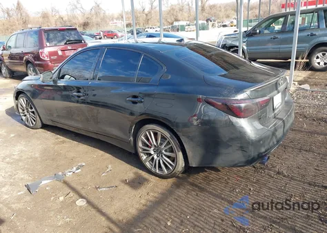 2018 Infiniti Q50 3.0T Red Sport 400 из США, поврежденный, VIN JN1FV7AR6JM700183